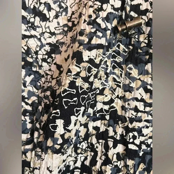 CJ Banks Black,Blue and Cream Color Zippered Jacket Size 2X - Picture 2 of 10